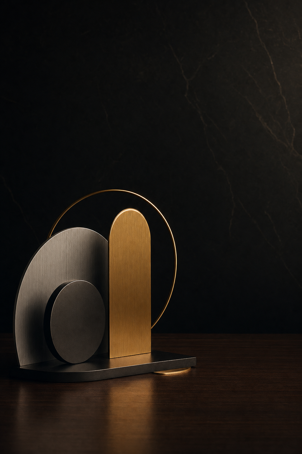 Abstract sculptural composition representing careful, considered craft